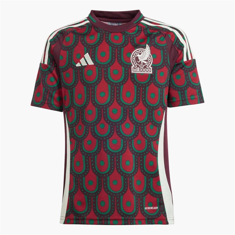 adidas Junior FMF Mexico 2024 Home Jersey Multicolor