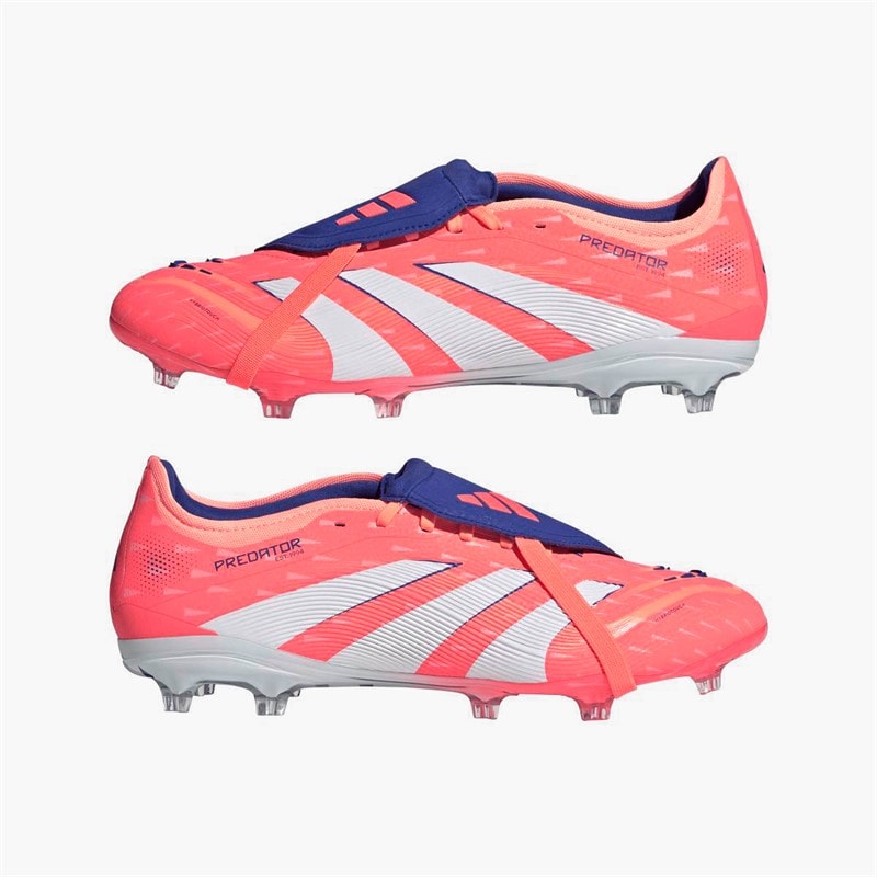 adidas Mens Predator Pro Fold-Over Tongue Coral Blaze Pack FG Firm Ground Football Boots Signal Coral/Cloud White/Beam Orange