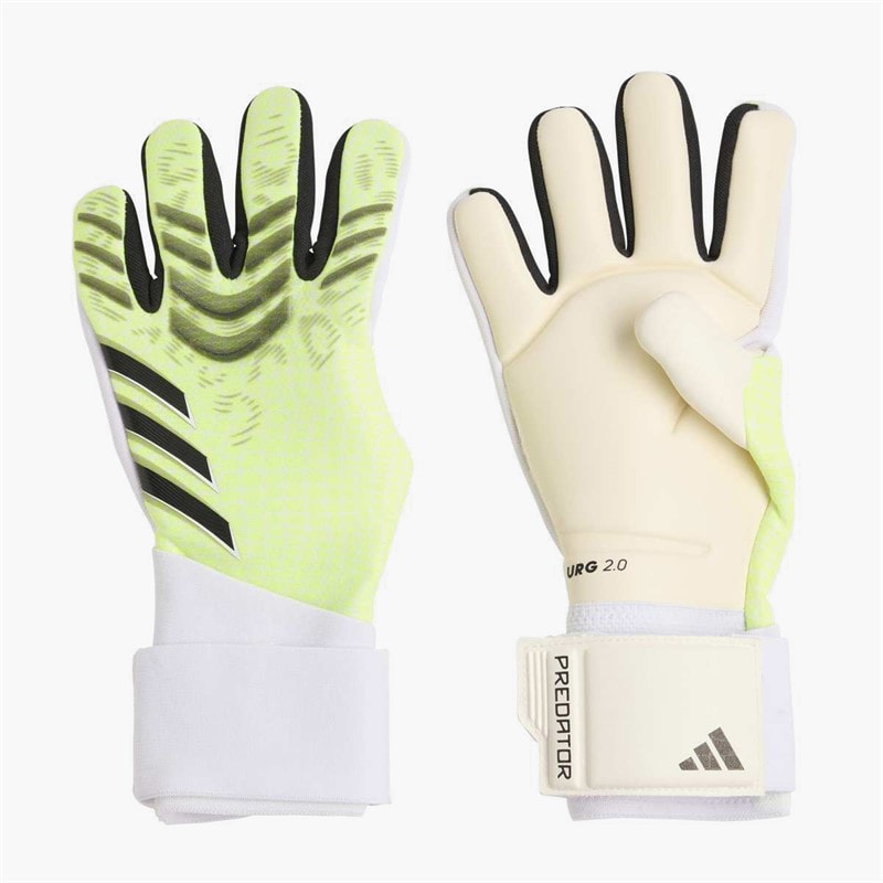 adidas Junior Predator Pro Goalkeeper Gloves Lucid Lemon/White/Black