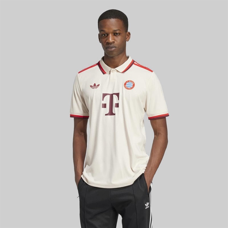 adidas Mens FCB FC Bayern 24/25 Third Jersey Linen