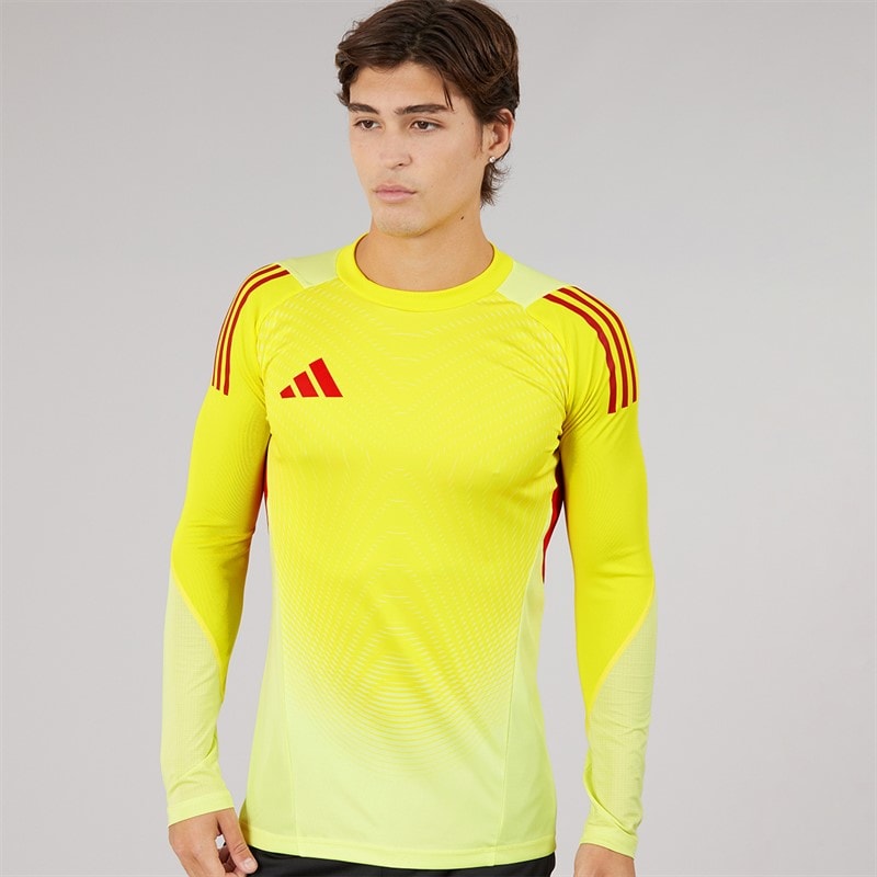 adidas Mens Tiro 25 Pro Long Sleeve Jersey Pulse Yellow