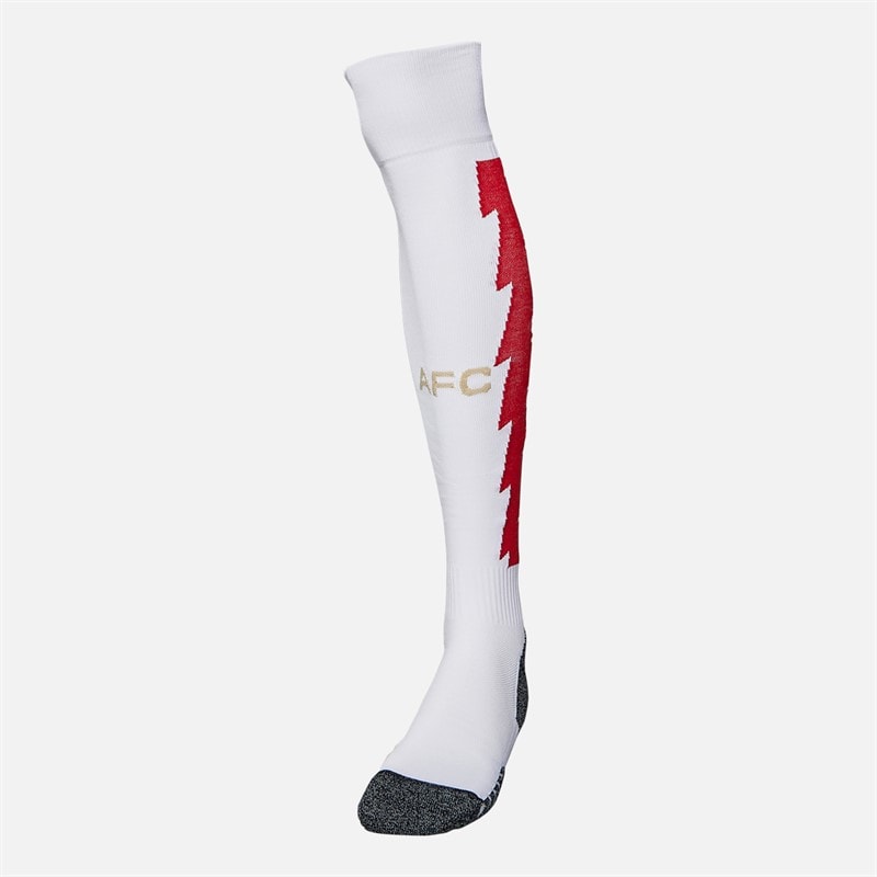 adidas Mens AFC Arsenal FC 23/24 Home Football Socks White