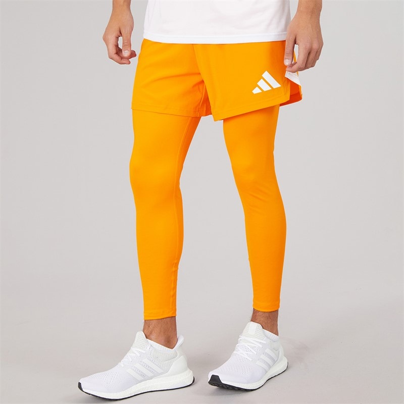adidas Mens Tiro 25 Pro Goalkeeper Shorts With Tights Crew Orange