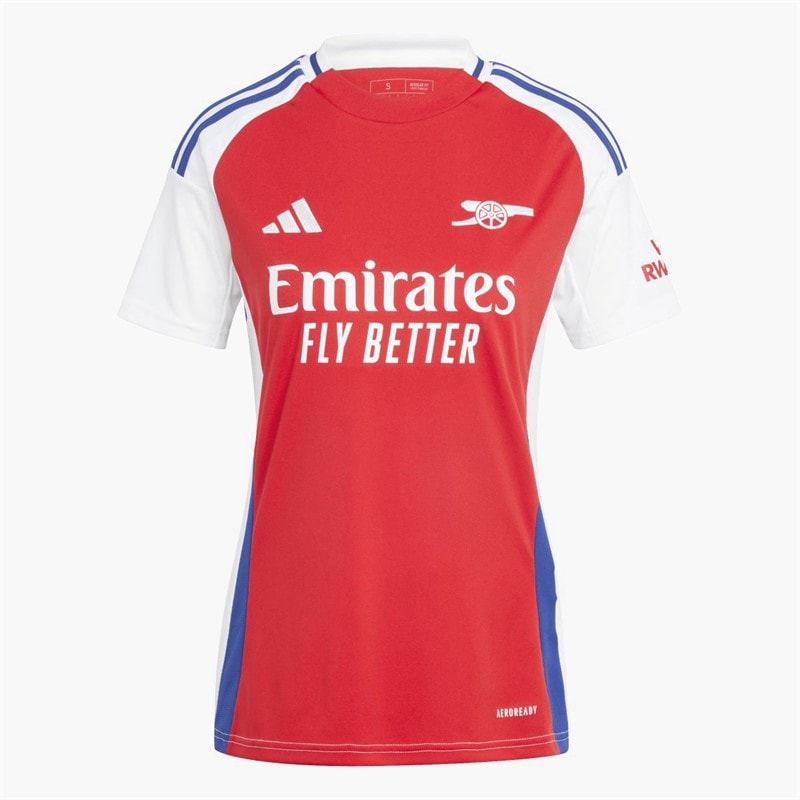 adidas Womens AFC Arsenal 24/25 Home Jersey Better Scarlet/White