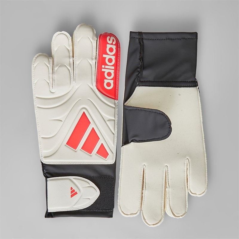 adidas Mens Copa Club Goalkeeper Gloves White/Lucid Red/Black