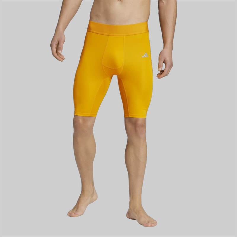adidas Mens Techfit Tight Shorts Crew Orange