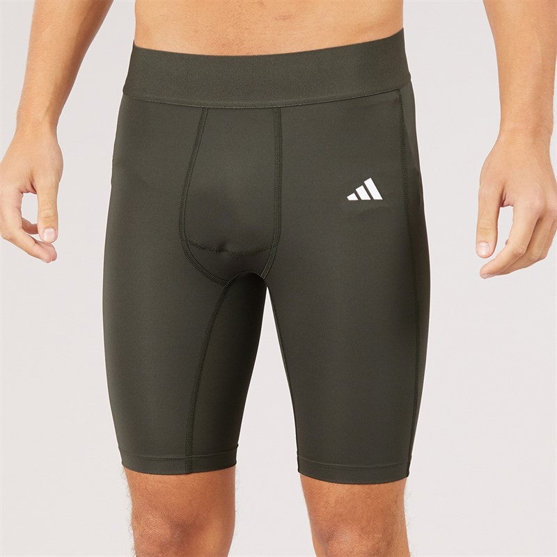 adidas Mens Techfit Tight Shorts Grey
