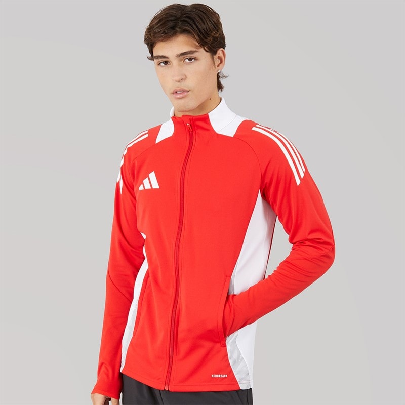 adidas Mens Tiro 24 Competition Track Jacket Vivid Red/White