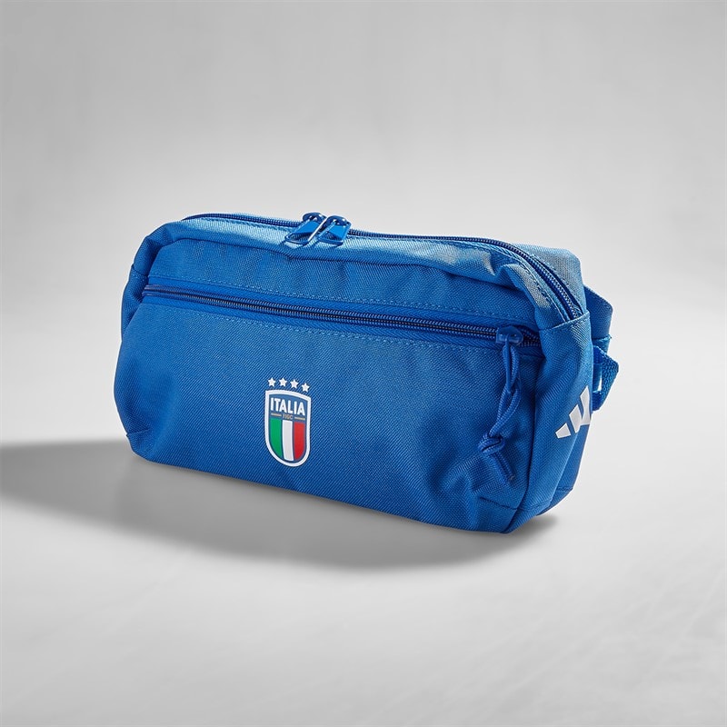 adidas FIGC Italy Waist Bag Blue/White