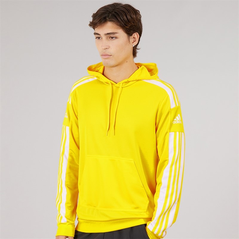 adidas Mens Squadra 21 Hoodie Team Yellow/White