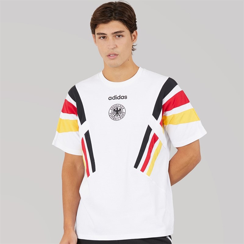 adidas Mens DFB Germany 1996 T-Shirt White