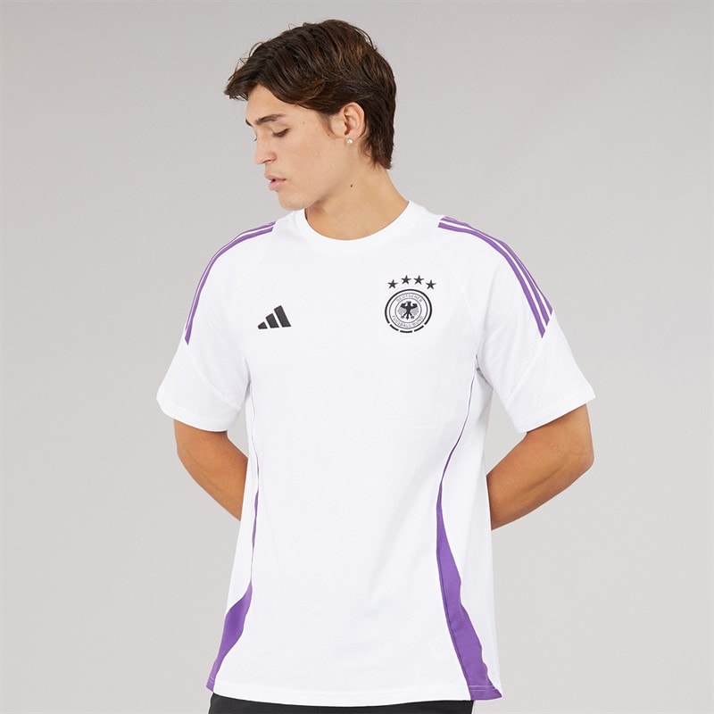 adidas Mens DFB Germany 2024 Tiro T-Shirt White