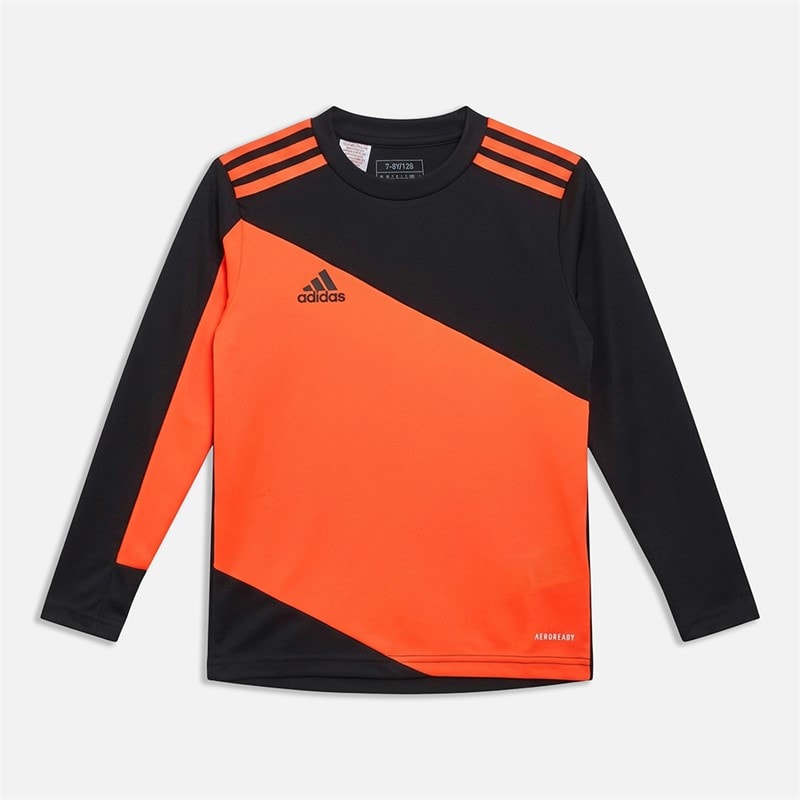 adidas Junior Squadra 21 Goalkeeper Jersey Black/Solar Red