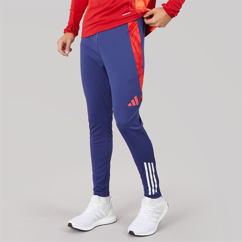 adidas Mens OL Olympique Lyonnais 24/25 Tiro Track Pants Midnight Indigo/Bright Red/White Tint