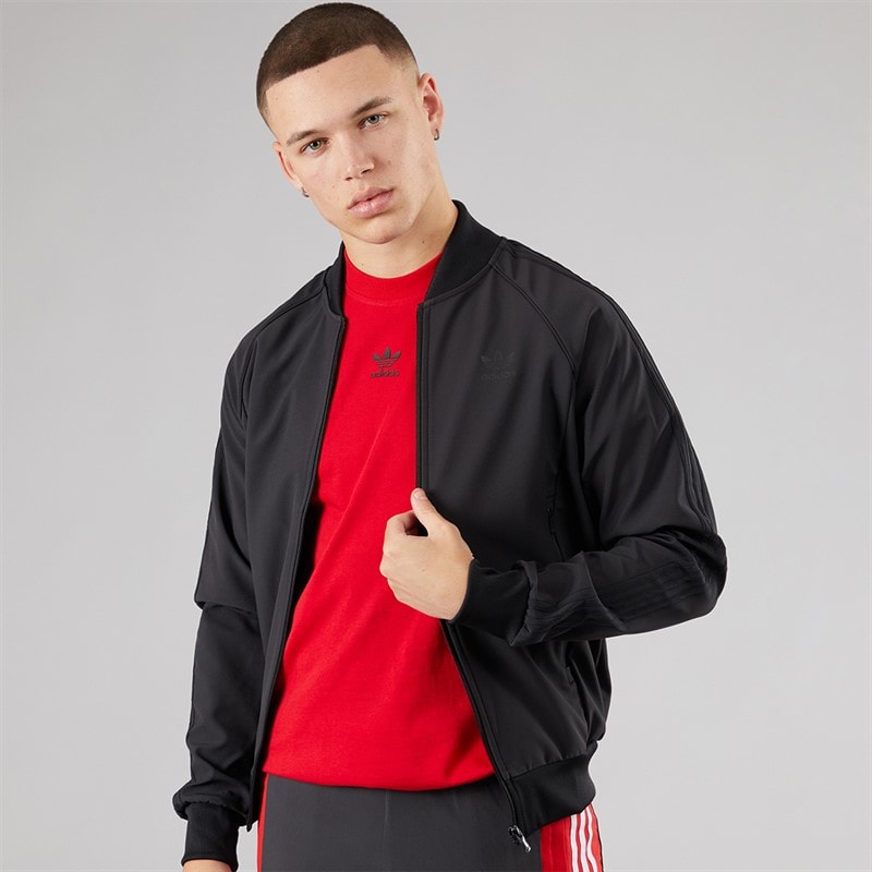 adidas Originals Mens Bonded Superstar Track Top Black