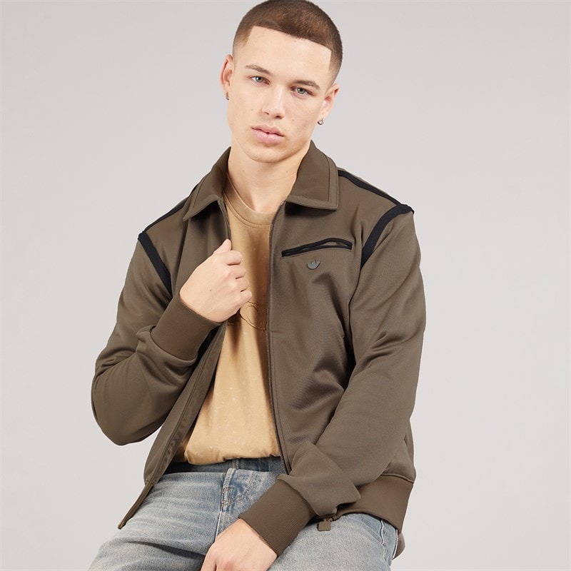 adidas Originals Mens Premium Track Top Earth Strata