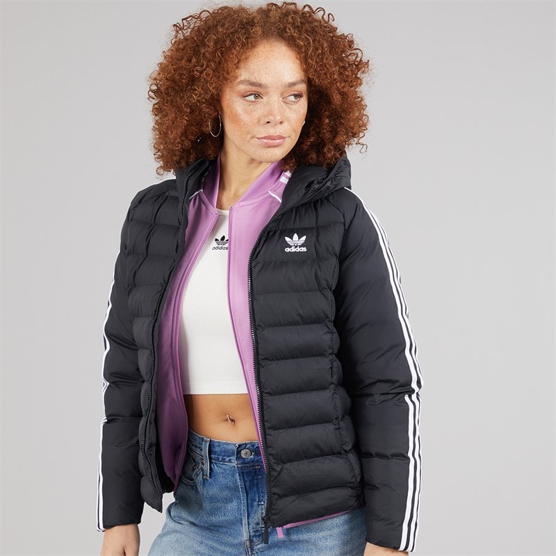 adidas Originals Womens Adicolor Puffer Jacket Black