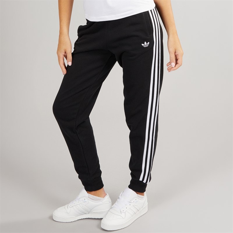 adidas Originals Womens Adicolor 3-Stripes Regular Joggers Black/White