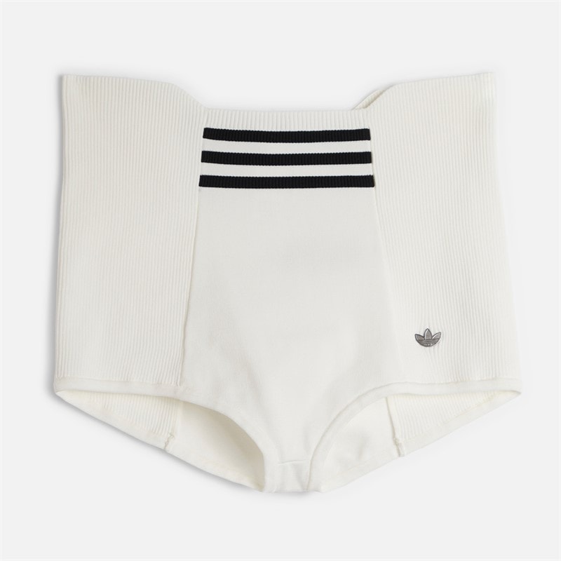 adidas Originals Womens Stripes Boyshorts White