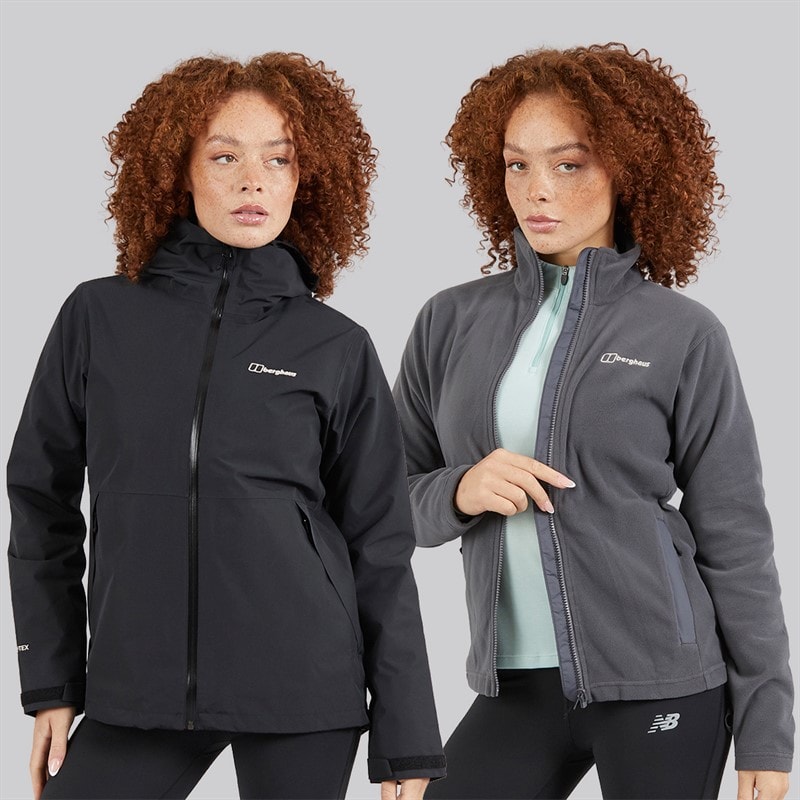 Berghaus Womens Bramblfell Gemini Gore-Tex Waterproof 3in1 Jacket Black