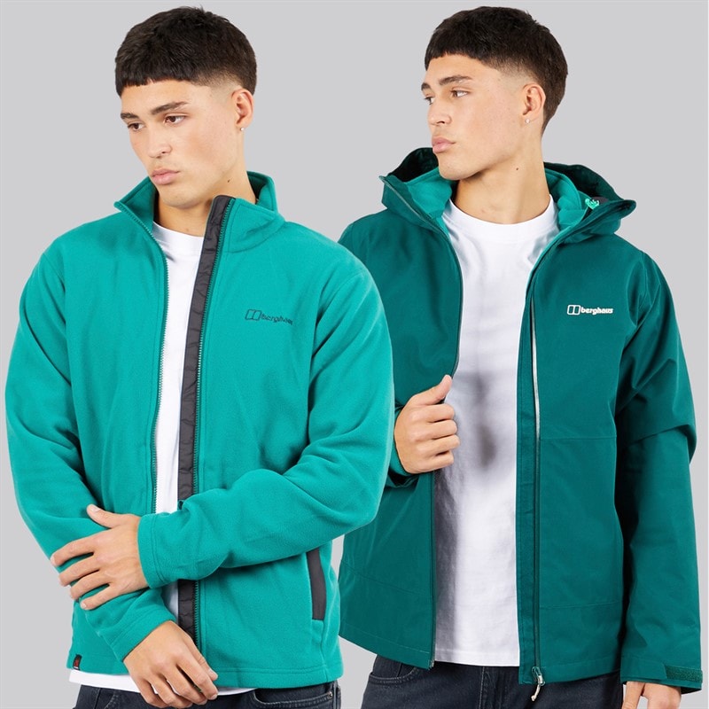 Berghaus Mens Bramblfell Gemini Gore-Tex Waterproof 3in1 Jacket Green