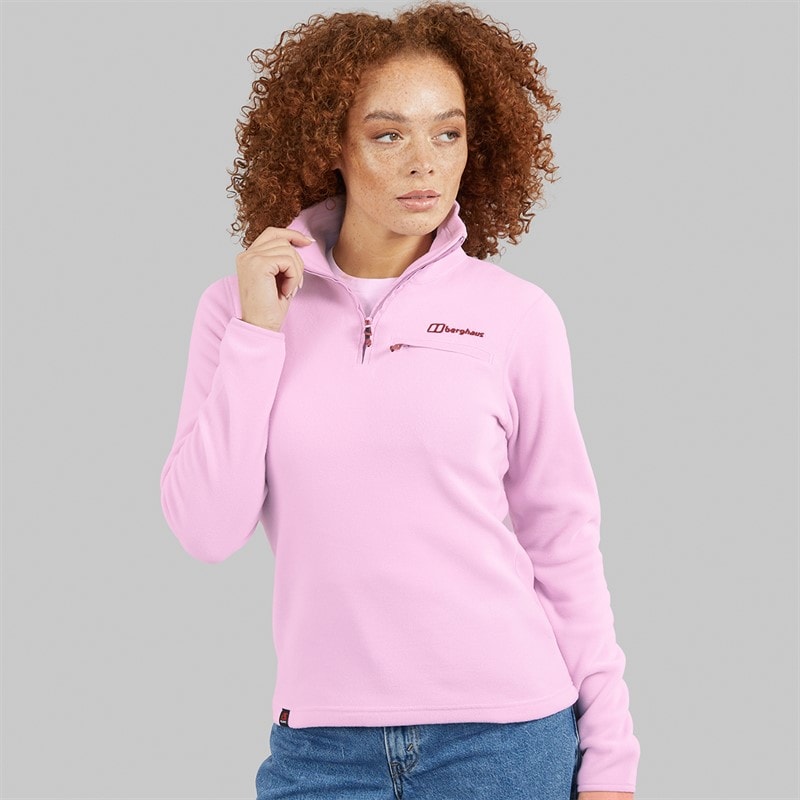Berghaus Womens Prism 2.0 Micro Half Zip Fleece Light Pink