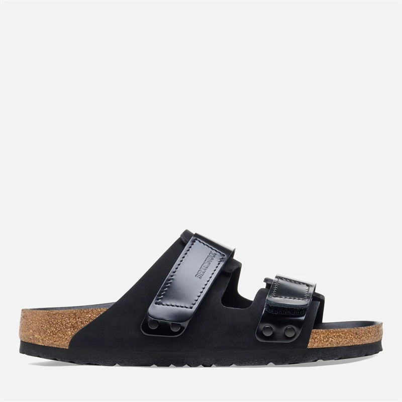 Birkenstock Womens Uji Dual Strap Sandals High Shine Black