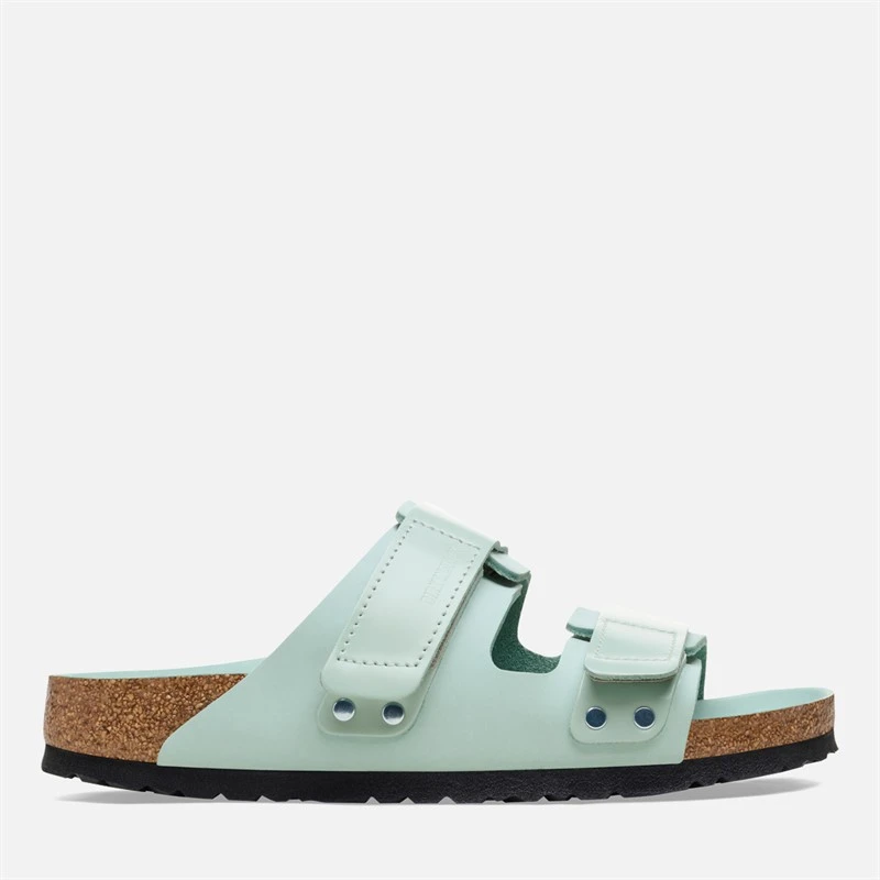 Birkenstock Womens Uji Dual Strap Sandals High Shine Surf Green