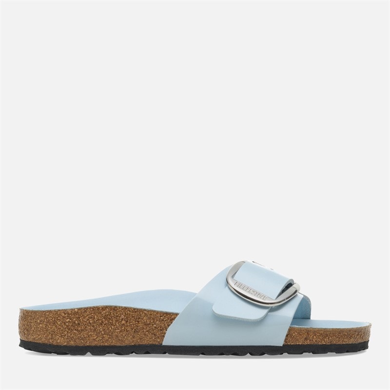 Birkenstock Womens Madrid Big Buckle Sandals High Shine Baby Blue