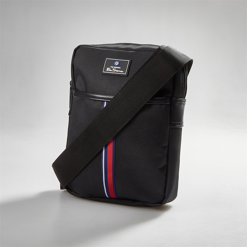 Ben Sherman Mens Cohen Cross Body Bag Black