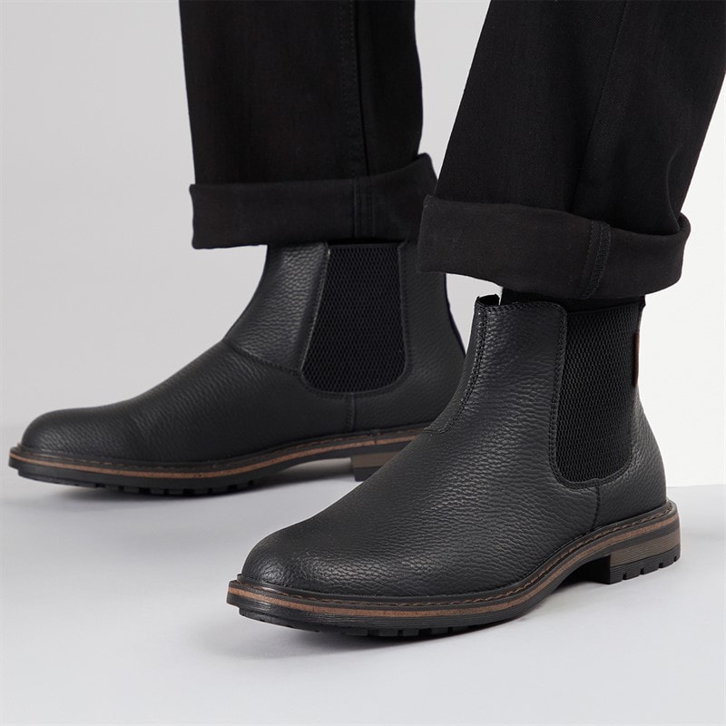 Ben Sherman Mens Vincent Chelsea Boots Black