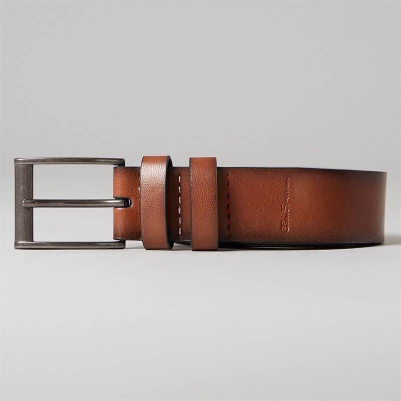 Ben Sherman Mens Gilbert Belt olate Choc