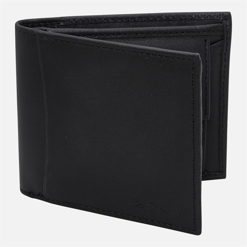 Ben Sherman Mens Burns Bi-Fold Wallet Black