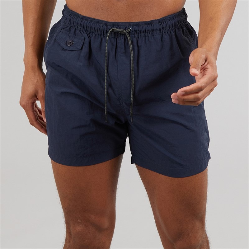Brave Soul Mens Pier Swim Shorts Navy