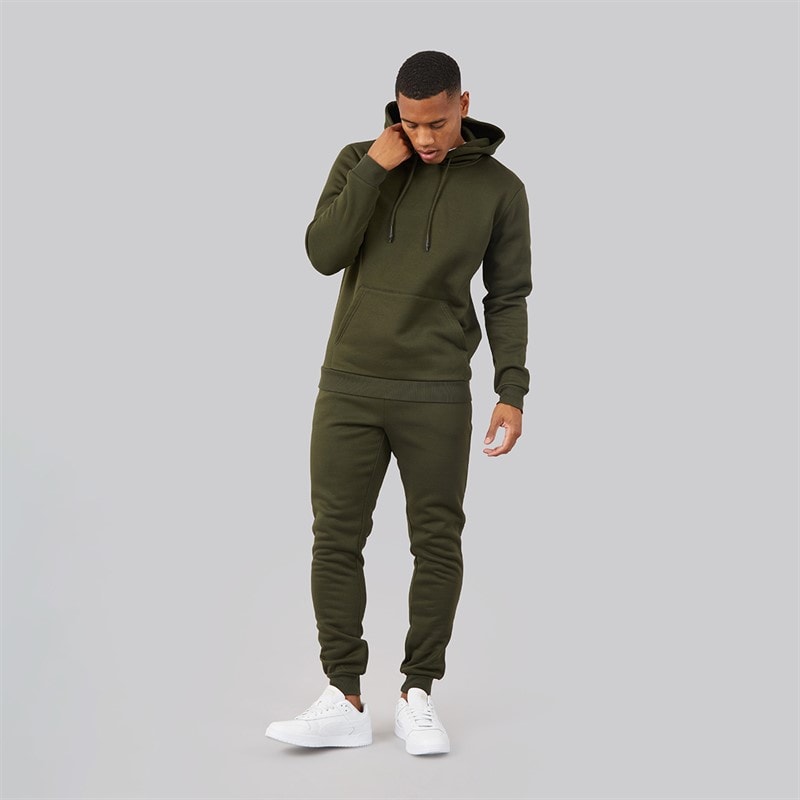 Brave Soul Mens Stark Tracksuit Khaki