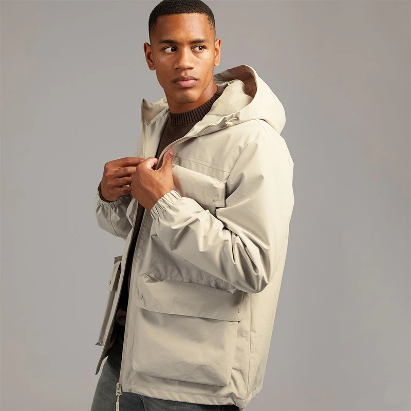 Brave Soul Mens Temara Jacket Stone