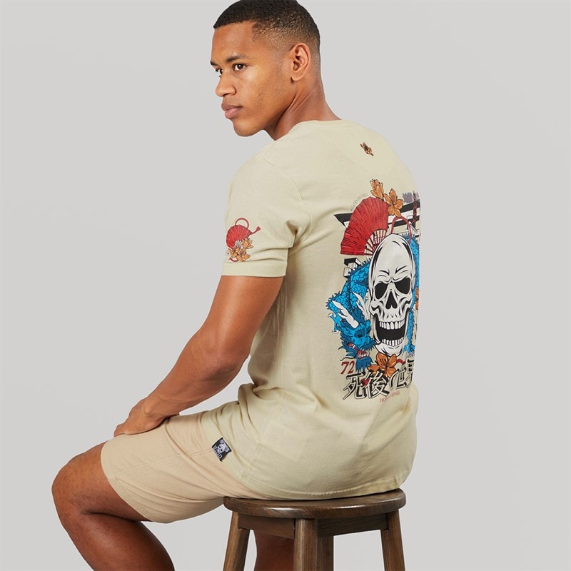 Brave Soul Mens Shelton T-Shirt Plaster