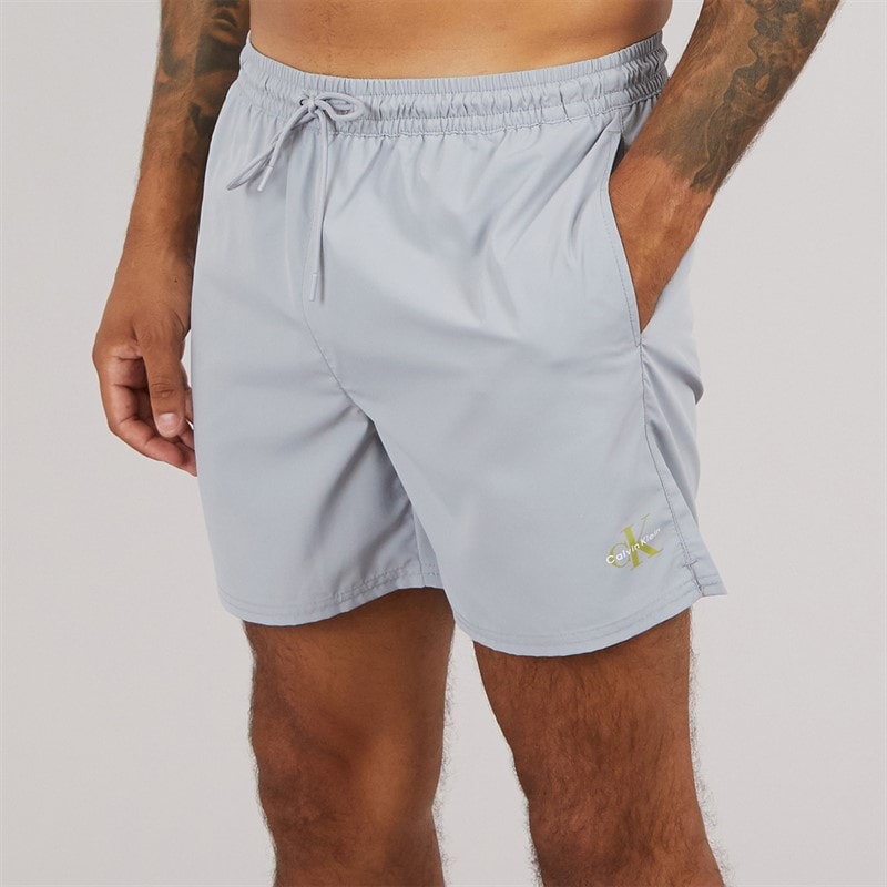 Calvin Klein Mens Swim Shorts Misty Grey