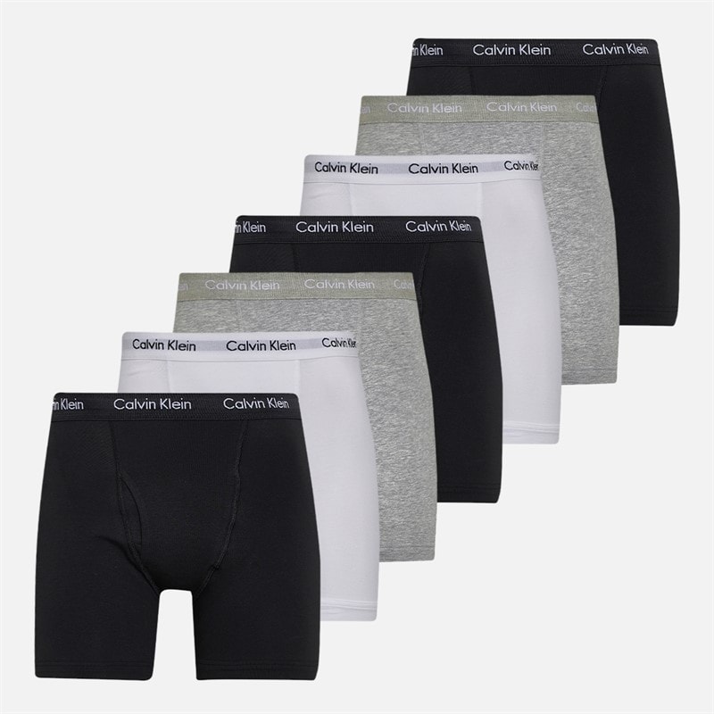 Calvin Klein Mens Seven Pack Boxer Briefs Multi