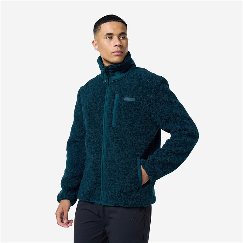 Closure London Mens Borg Mid Layer Coat Teal