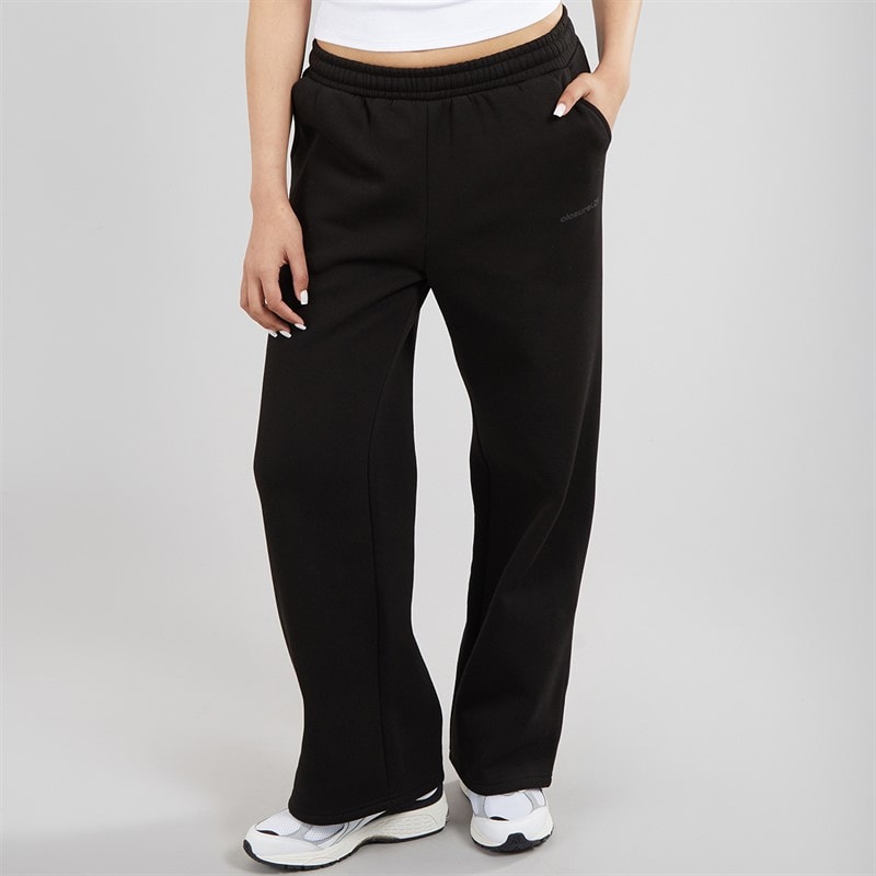 Closure London Womens Core Open Hem Joggers Black