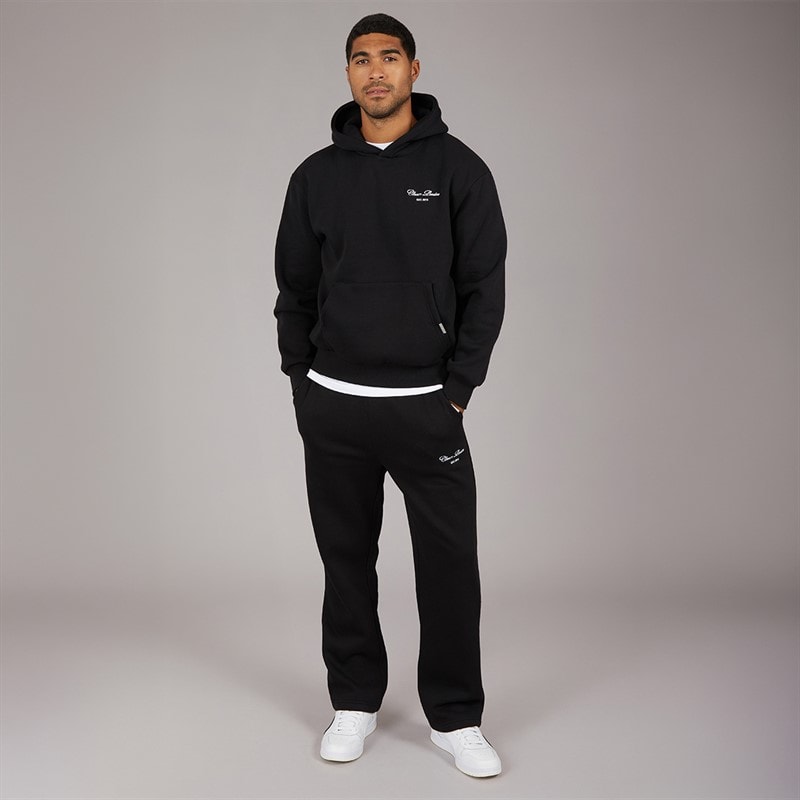 Closure London Mens Signature Embroidered Tracksuit Black