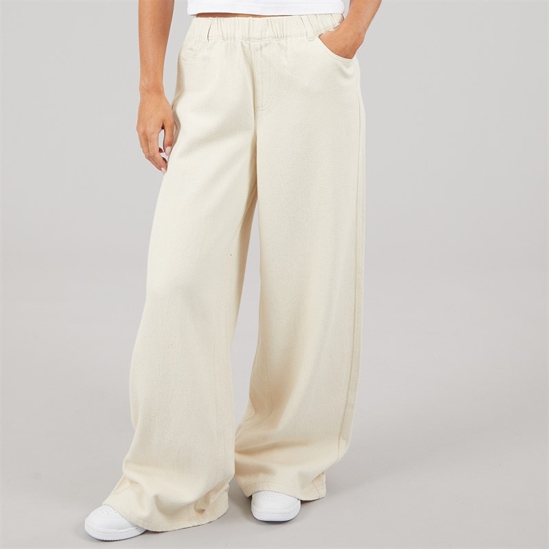 Pieces Womens Savanna Denim Trousers Raw Cotton
