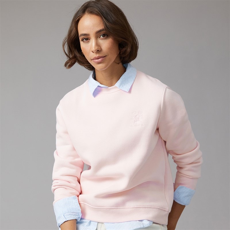 Crew Clothing Womens Supersoft Sweatshirt Cradle Pink