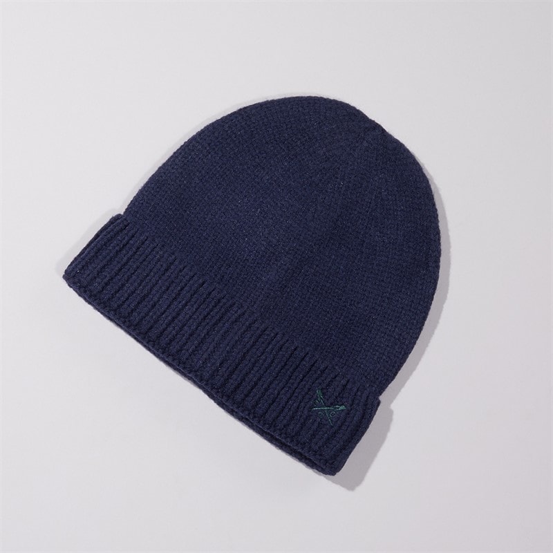 Crew Clothing Mens Beanie Hat Dark Navy