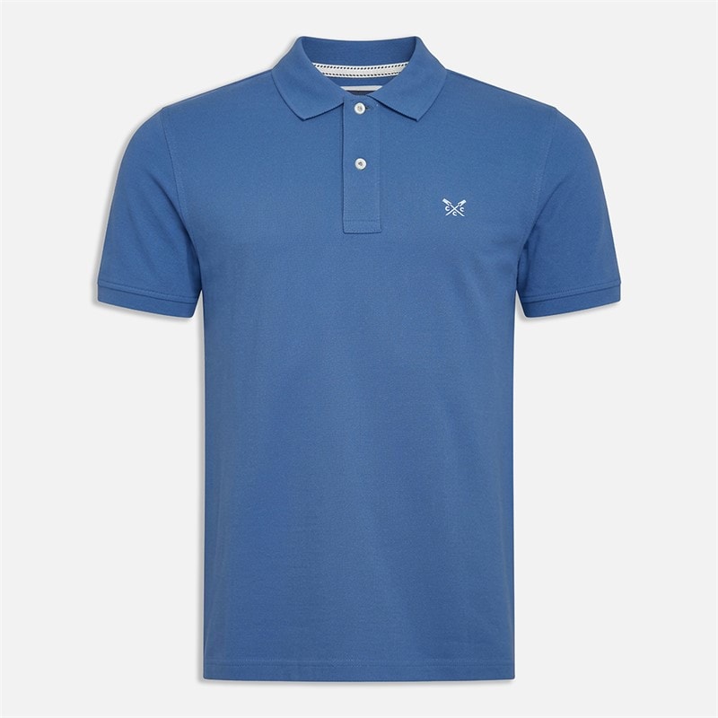 Crew Clothing Mens Melbury Polo Shirt Dutch Blue