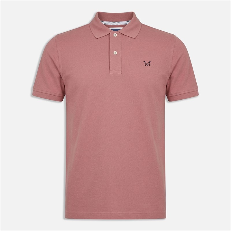 Crew Clothing Mens Melbury Polo Shirt Dusty Rose