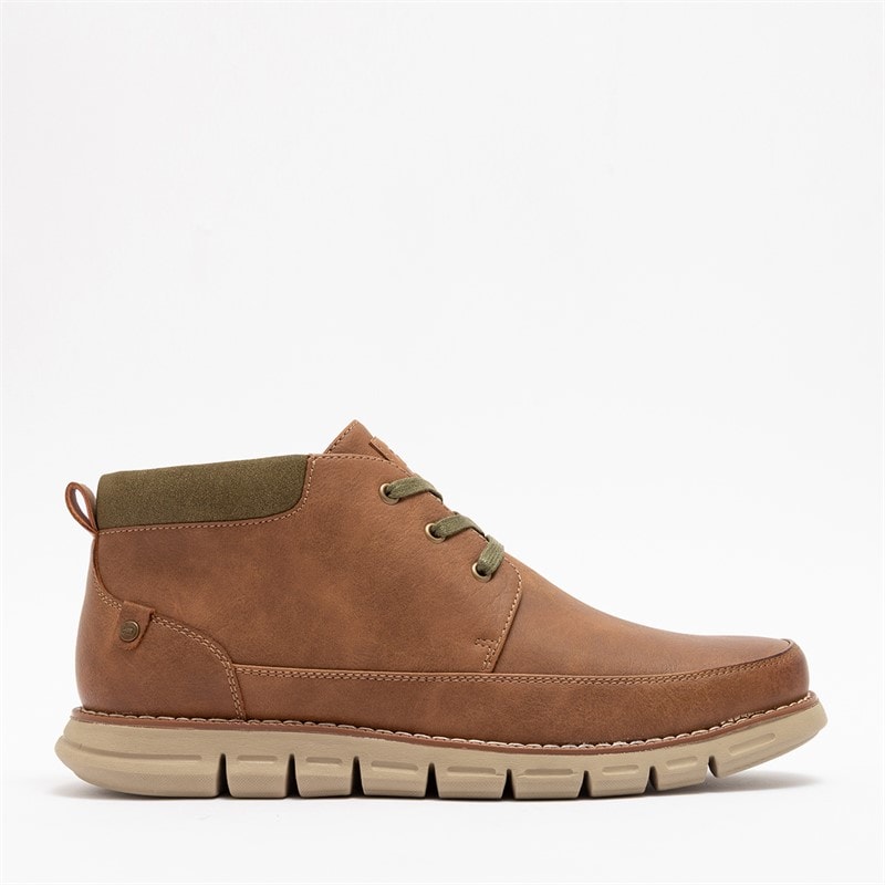 Deakins Mens Leo Mid Boots Tan/Khaki