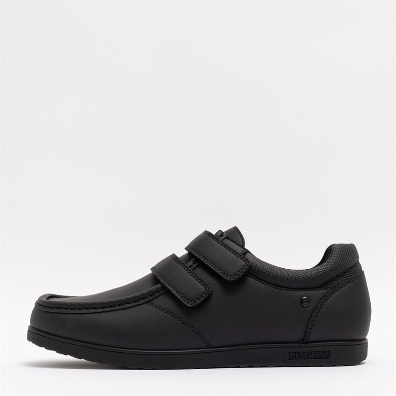 Deakins Mens Neon Velcro Shoes Black