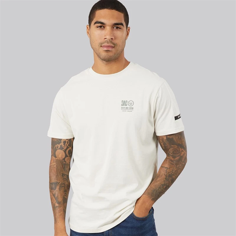 Duck and Cover Mens Lynnfold T-Shirt Stone